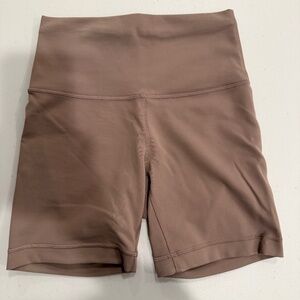 Tan Lululemon Biker Shorts - size 2